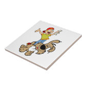 Keramik Tile Hund Fliese (Seite)