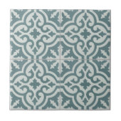 Keramik Tile - im marokkanischen Stil Aquamarin Fliese (Vorderseite)