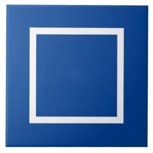 Keramik Tile in Blau und Weiß - (1) Fliese