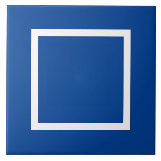 Keramik Tile in Blau und Weiß - (1) Fliese (Vorderseite)