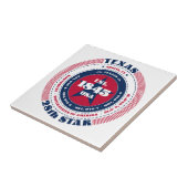 Keramik Tile in Rot, Weiß und Blau Fliese (Seite)