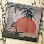 Keramik TILE - Japanische Kunst - Bambus und Sun Fliese<br><div class="desc">Eine Keramik, die ein Bild japanischer Kunst mit Bambus und der untergehenden Sonne zeigt. Diese quadratische Kachel ist in zwei Größen erhältlich: 1, 25 Zoll oder 6 x 6 Zoll. Das Bild kann nicht entfernt oder neu positioniert werden. Bei der Größenanpassung kann es erforderlich sein, dass Sie die leeren Kanten...</div>