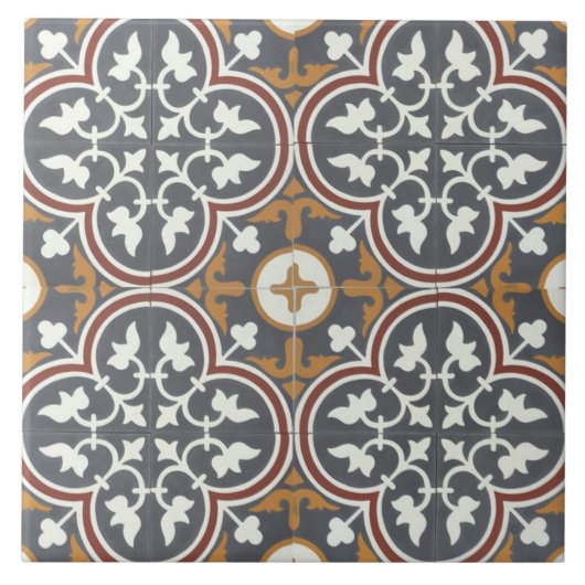 Keramik Tile - Jugendstil Fliese (Vorderseite)