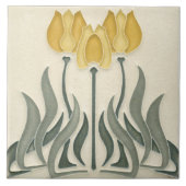 Keramik Tile - Jugendstil Fliese (Vorderseite)