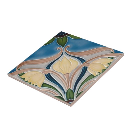 Keramik Tile - Jugendstil Fliese (Seite)