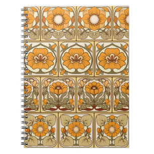 Keramik Tile: Jugendstil. Notizblock