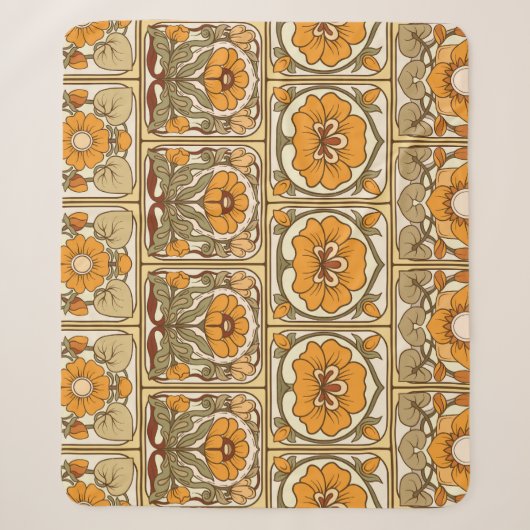 Keramik Tile: Jugendstil. Sherpadecke (Vorderseite)