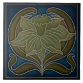 Keramik Tile - Jugendstil-Single Fliese (Vorderseite)