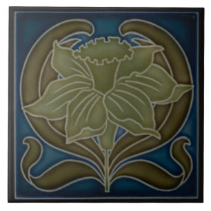 Keramik Tile - Jugendstil-Single Fliese