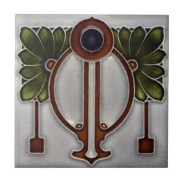Keramik Tile - Jugendstil - Vintages Florenz Fliese