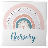 Keramik Tile - Kinderzimmer Moderne Rainbow Polka  Fliese (Vorderseite)