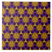 Keramik Tile - Lila Triquetras Fliese (Vorderseite)