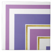 Keramik Tile - Lilac mit Goldener Split Ecke Fliese (Vorderseite)