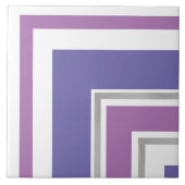 Keramik Tile - Lilac mit Silver Split Corner Fliese (Vorderseite)