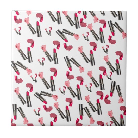 Keramik Tile Lipstick-Makeup Fliese (Vorderseite)
