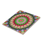 Keramik Tile Mandala rundes Muster Kaleidoskop Fliese (Seite)