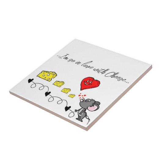 Keramik Tile Mice Käse Pizza Pizzeria Liebe Fliese (Seite)