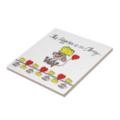 Keramik Tile Mice so Cheesy Pizza Pizzeria Fliese (Seite)