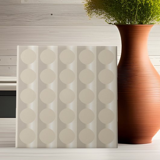 Keramik-Tile mit Beige-Floating Circles Fliese