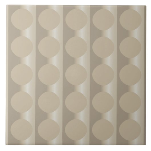 Keramik-Tile mit Beige-Floating Circles Fliese (Vorderseite)
