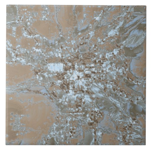 Keramik-Tile mit flüssigen Farben Fliese (Vorderseite)