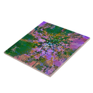 Keramik-Tile mit flüssigen Farben Fliese