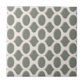 Keramik Tile mit geometrisch grün-weiß dekorativer Fliese (Vorderseite)
