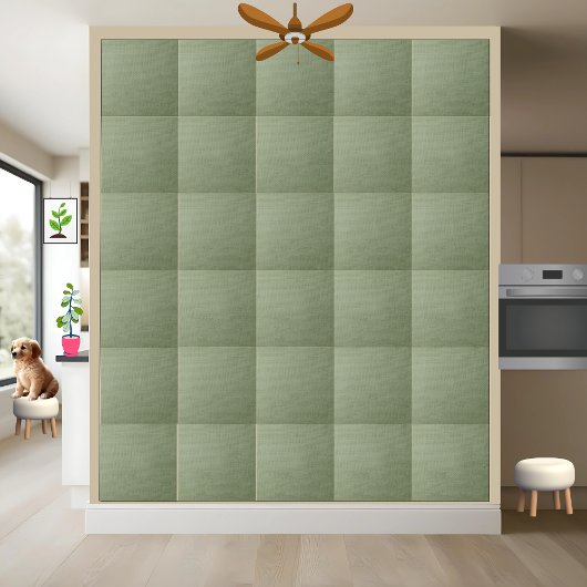 Keramik-Tile mit hellgrünem Woven Burlap Fliese