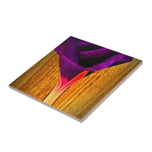 Keramik Tile mit Hübscher Blume Fliese (Seite)