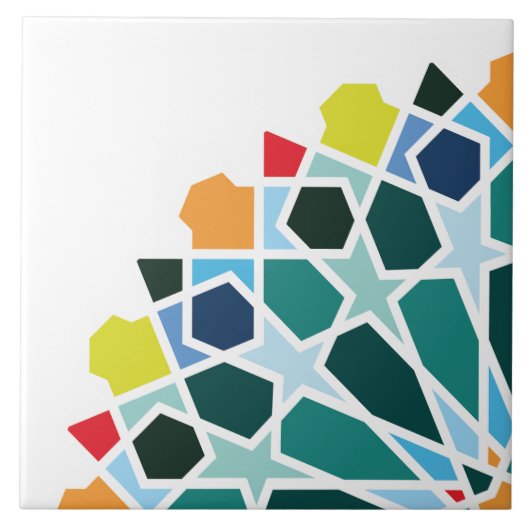 Keramik Tile mit marokkanischer Fliesen (Vorderseite)