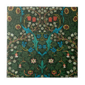 KERAMIK TILE MIT WILLIAM MORRIS "TULIPS" DESIGN FLIESE (Vorderseite)