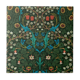 KERAMIK TILE MIT WILLIAM MORRIS "TULIPS" DESIGN FLIESE