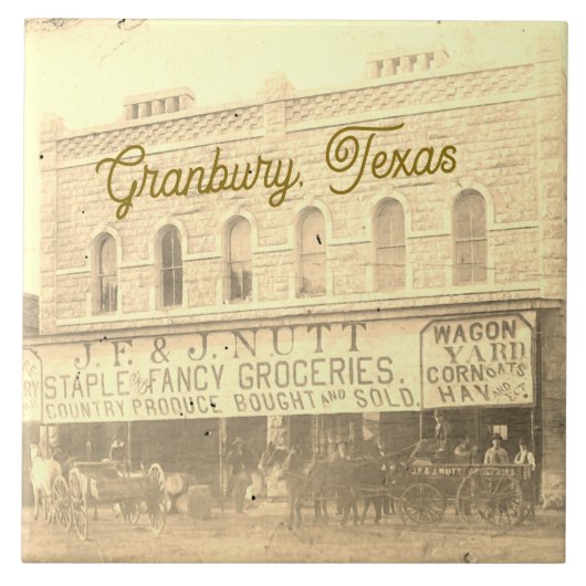 Keramik Tile Nutt House in Granbury, Texas Fliese (Vorderseite)