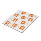 Keramik Tile Orange Squares Fliese (Seite)