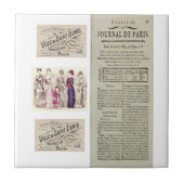 Keramik Tile Paris France Newspapier Fliese (Vorderseite)