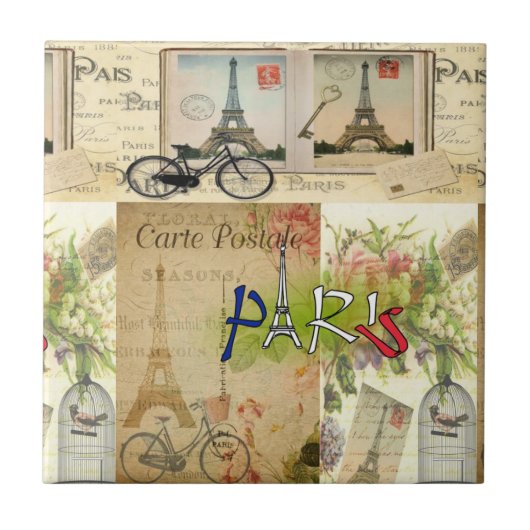 Keramik Tile Paris Frankreich Fliese (Vorderseite)