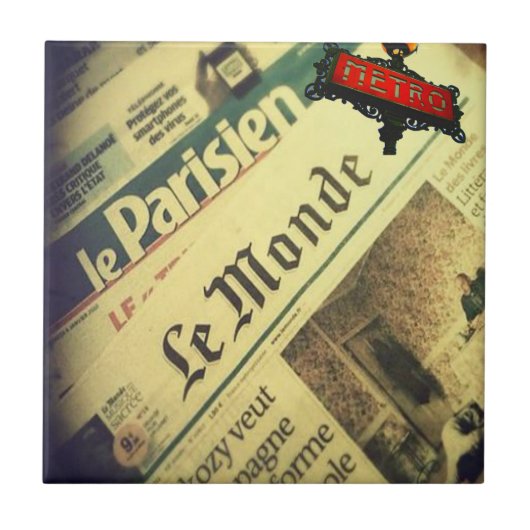 Keramik Tile Paris Frankreich Fliese (Vorderseite)