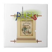 Keramik Tile Paris Frankreich Fliese (Vorderseite)