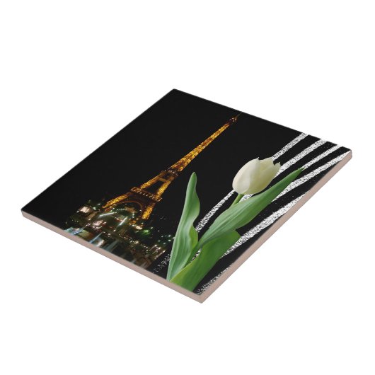 Keramik Tile Paris Frankreich, Tulip Fliese (Seite)