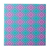 Keramik Tile Pink Green Strip Fliese (Vorderseite)
