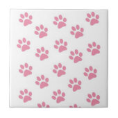 Keramik Tile Pink Paws Tierheim Katzen Hunde Fliese (Vorderseite)