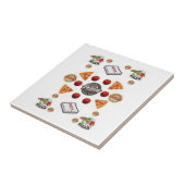 Keramik Tile Pizza Fliese (Seite)