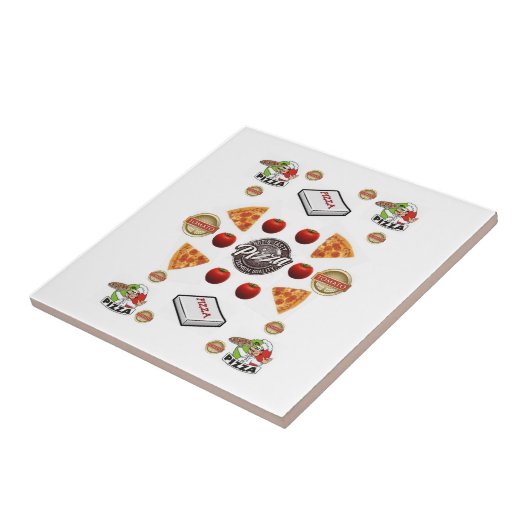 Keramik Tile Pizza Fliese (Seite)