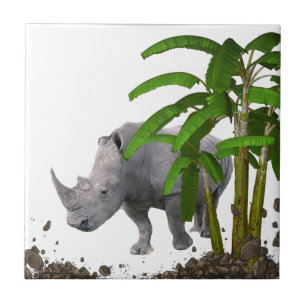 Keramik Tile Rhinoceros Fliese