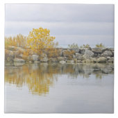 KERAMIK TILE/ROCK WALL & GOLDEN BAUM FLIESE (Vorderseite)