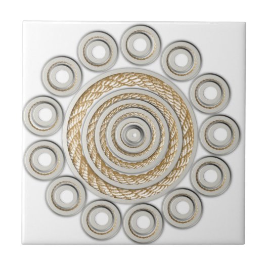 Keramik Tile Rope Country Style Fliese (Vorderseite)