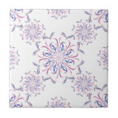 Keramik Tile Rosa und Blau Fliese (Vorderseite)
