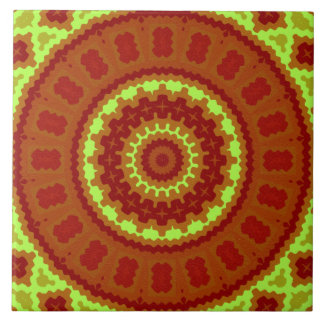 Keramik Tile- Rot- und Grünkaleidoskopdesign Fliese