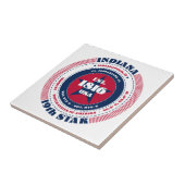 Keramik Tile Rot, Weiß und Blau Fliese (Seite)