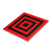 Keramik TILE - ROTE SCHWARZE PLÄTZE Fliese (Seite)